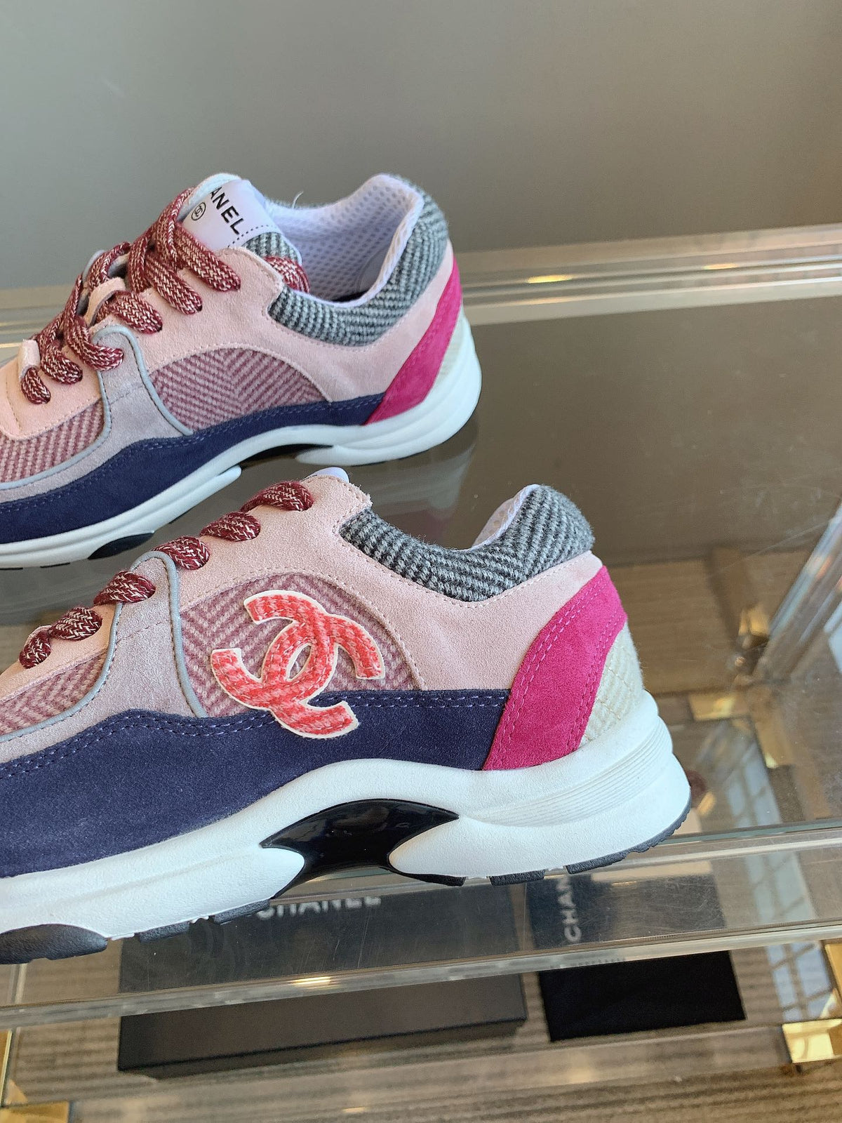 CC Sneaker In Multicolor Suede 145632