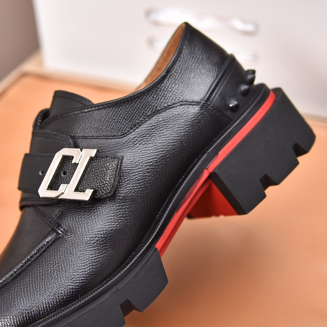 cl our georges loafer black calfskin