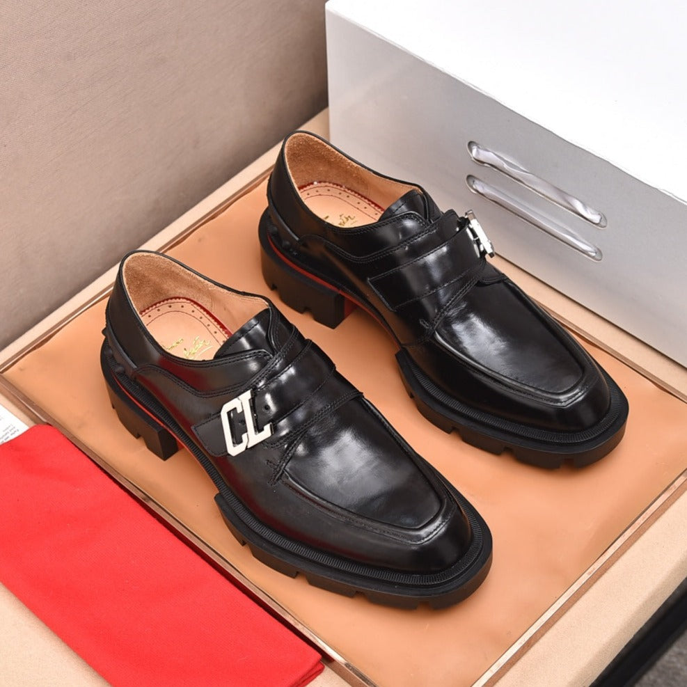 cl our georges loafer black patent calfskin