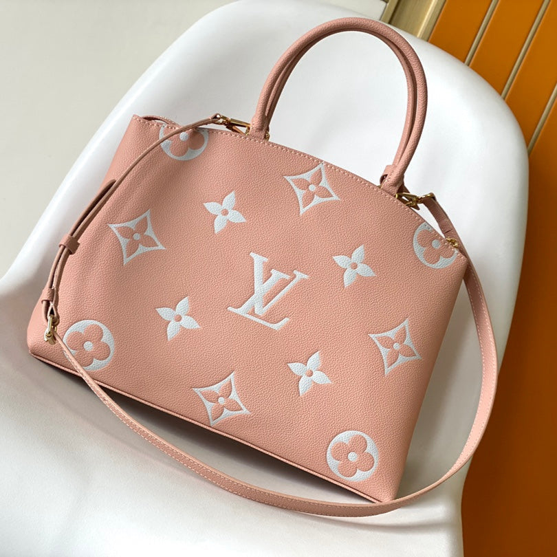 LV Petit Palais Bag Pink White Cowhide 241147