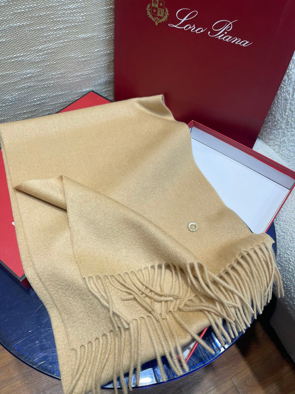 LP Scarf Plain 180 CM In Beige Cashmere  141433