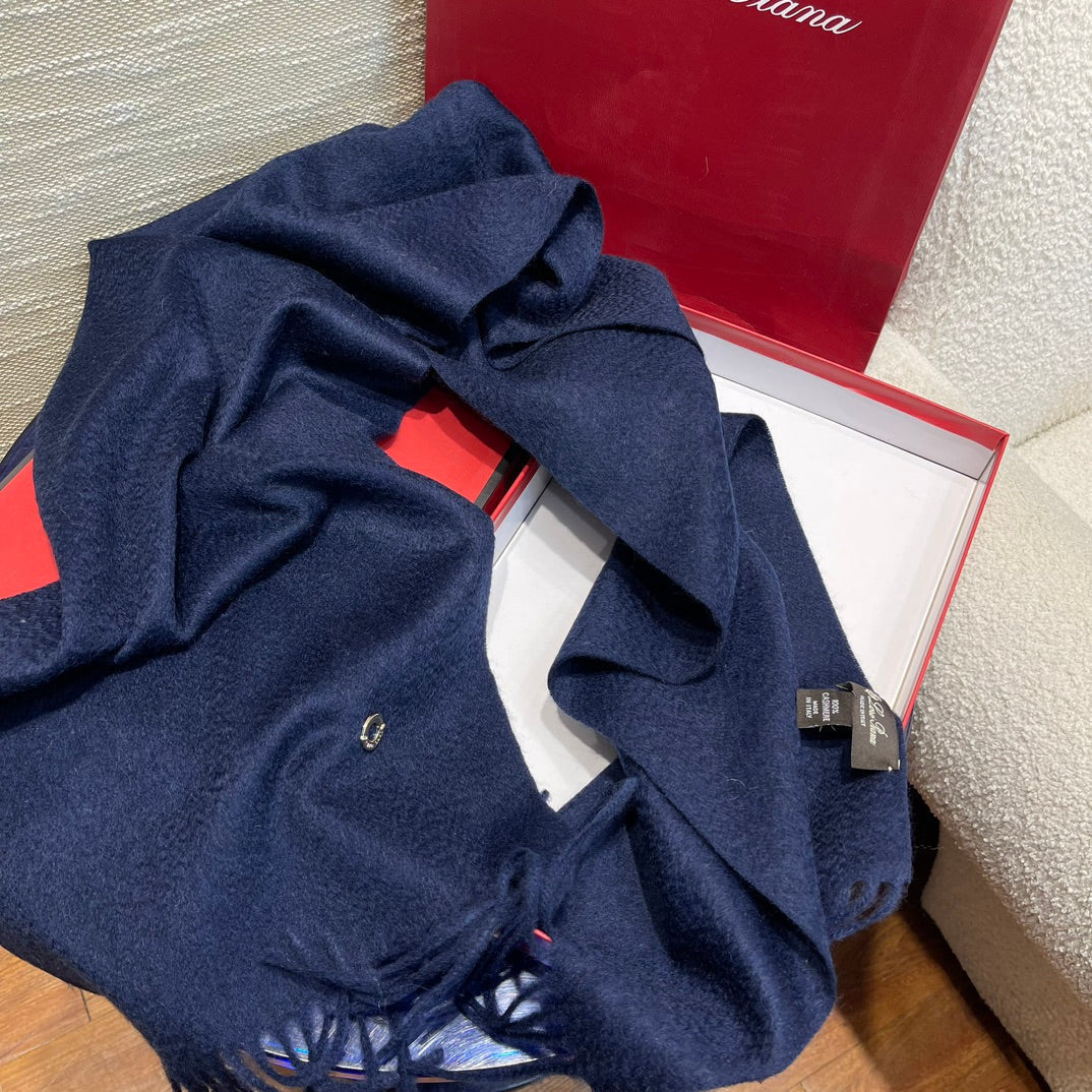 LP Scarf Plain 180 CM In Dark Blue Cashmere 141434