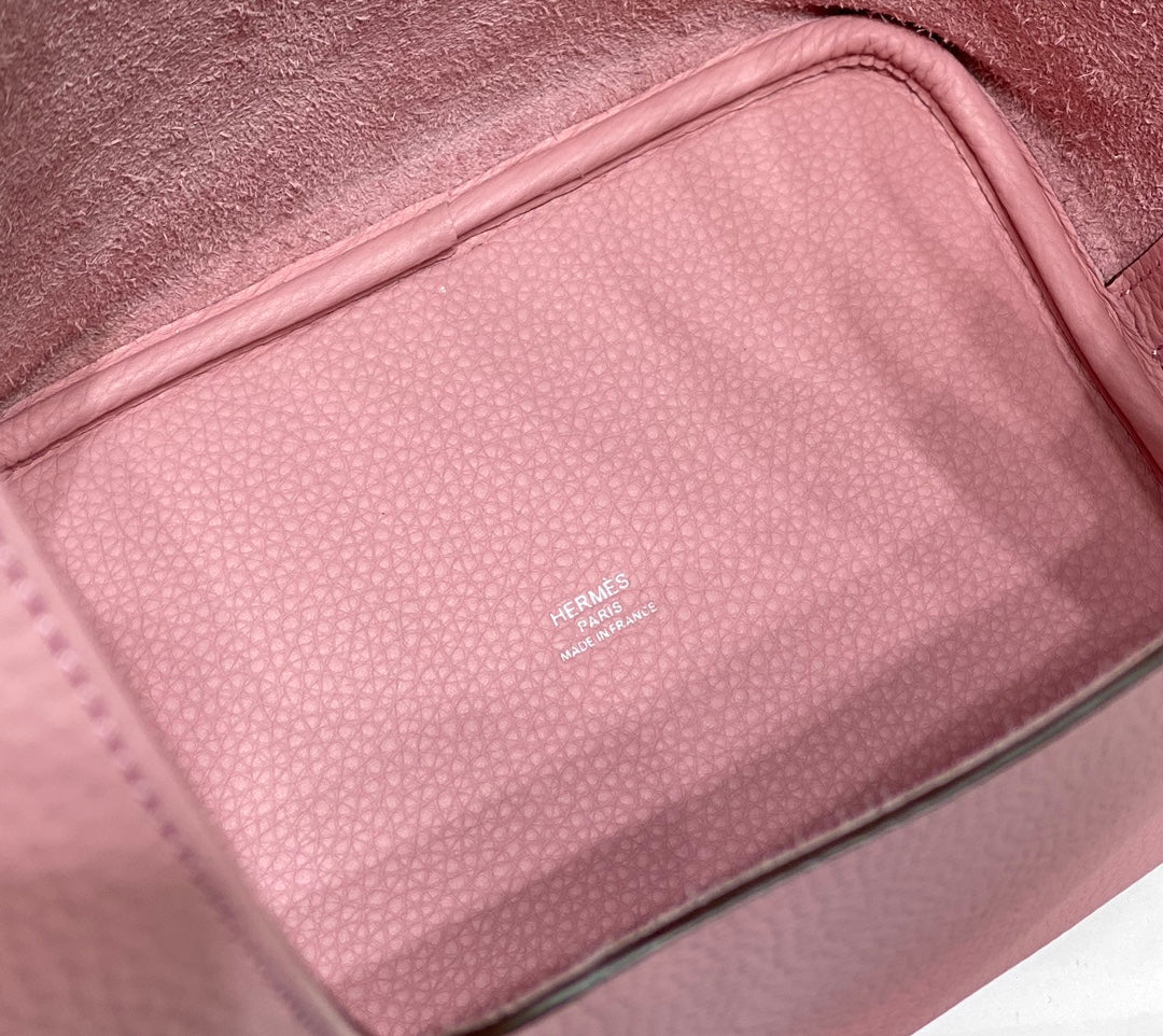 HM PICOTIN LOCK 18 PINK TOGO LEATHER