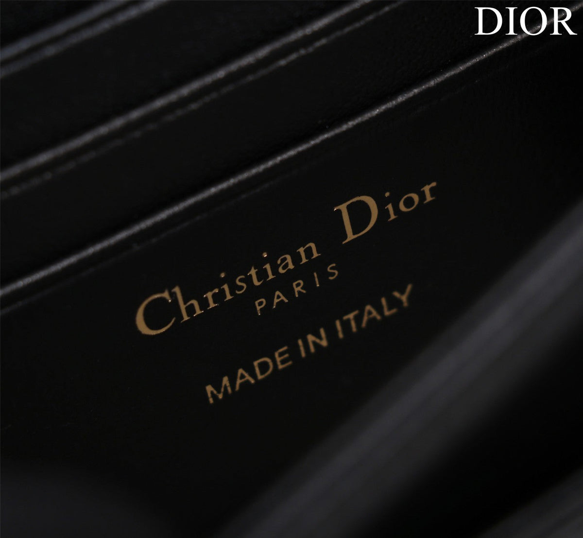 my cd mini 21 black patent calfskin