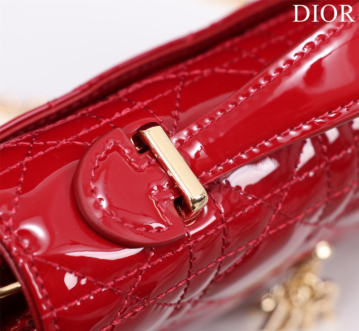 my cd mini 21 red patent calfskin