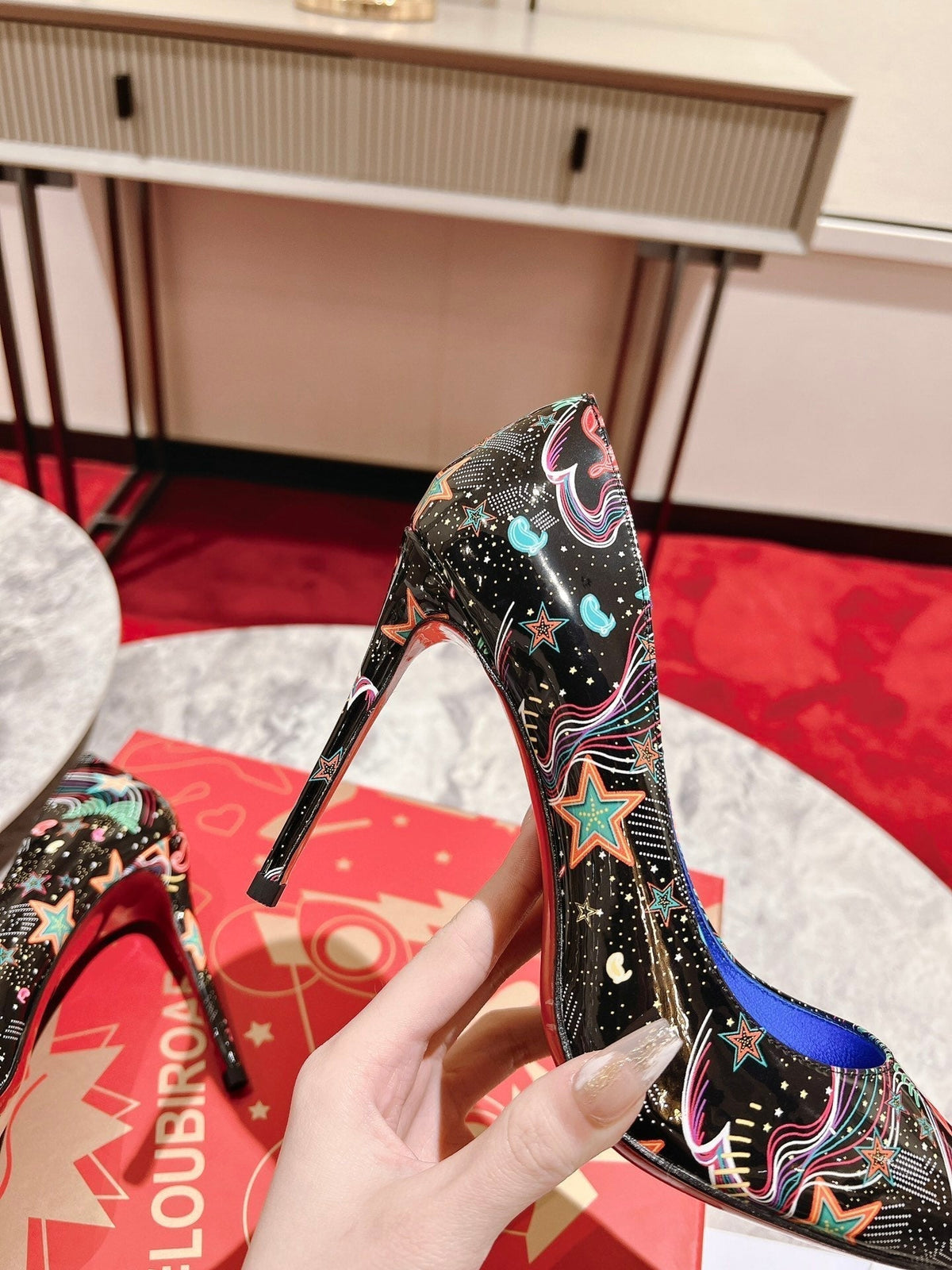 CL Kate Pumps Starlight By Night Patent Leather Multicolor