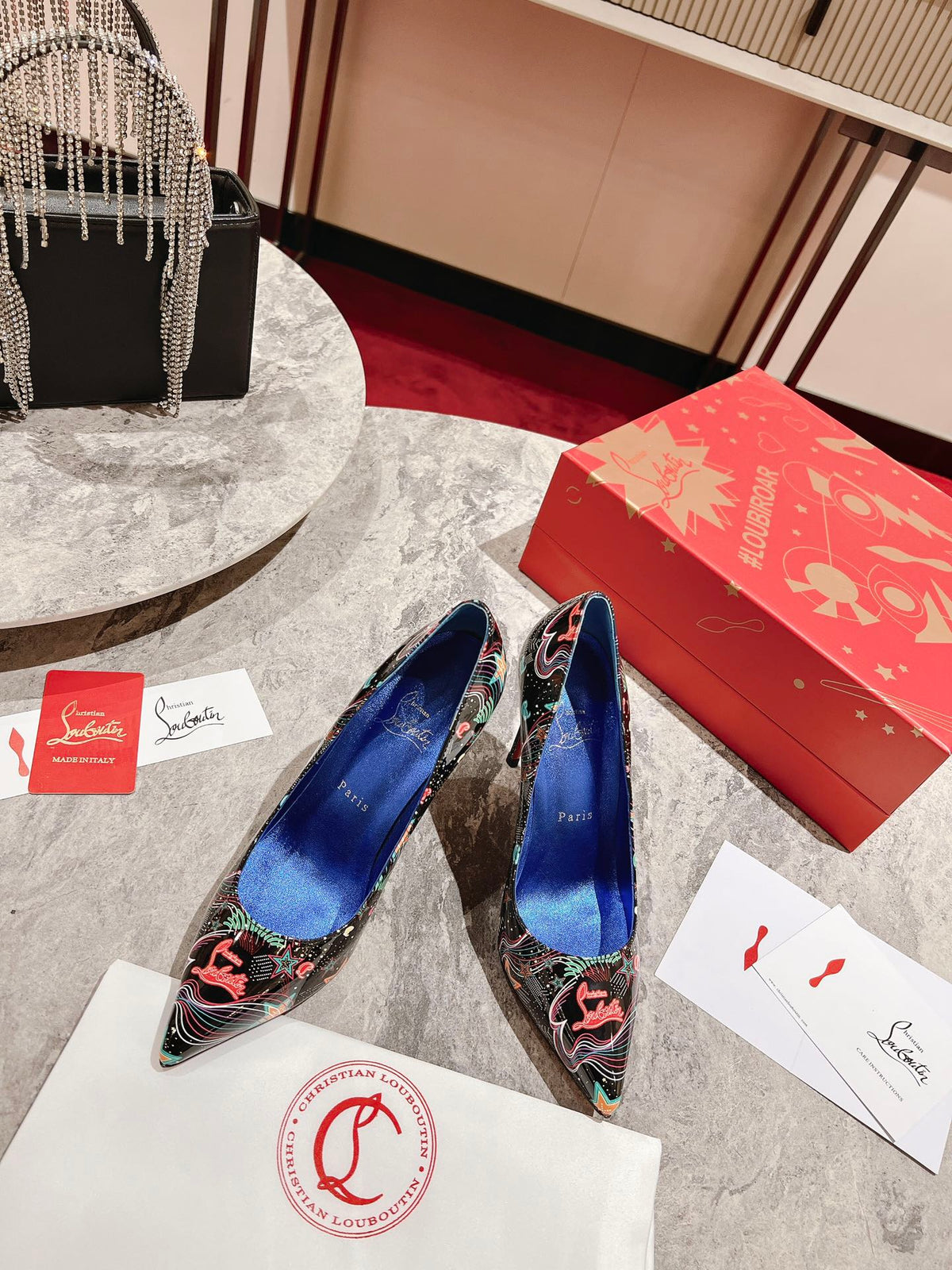 CL Kate Pumps Starlight By Night Patent Leather Multicolor