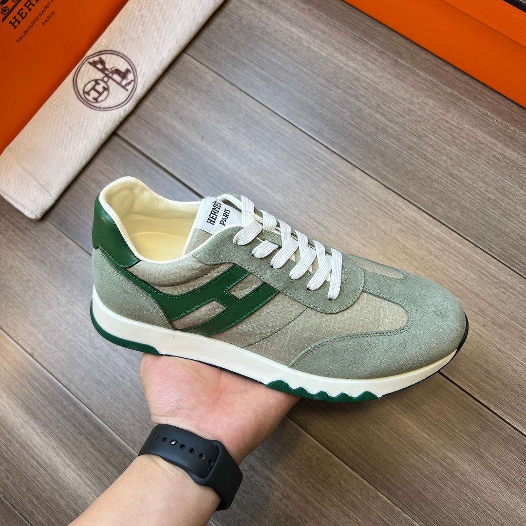 HM TRAIL SNEAKER STONE AND LIGHT GRAY CANVAS