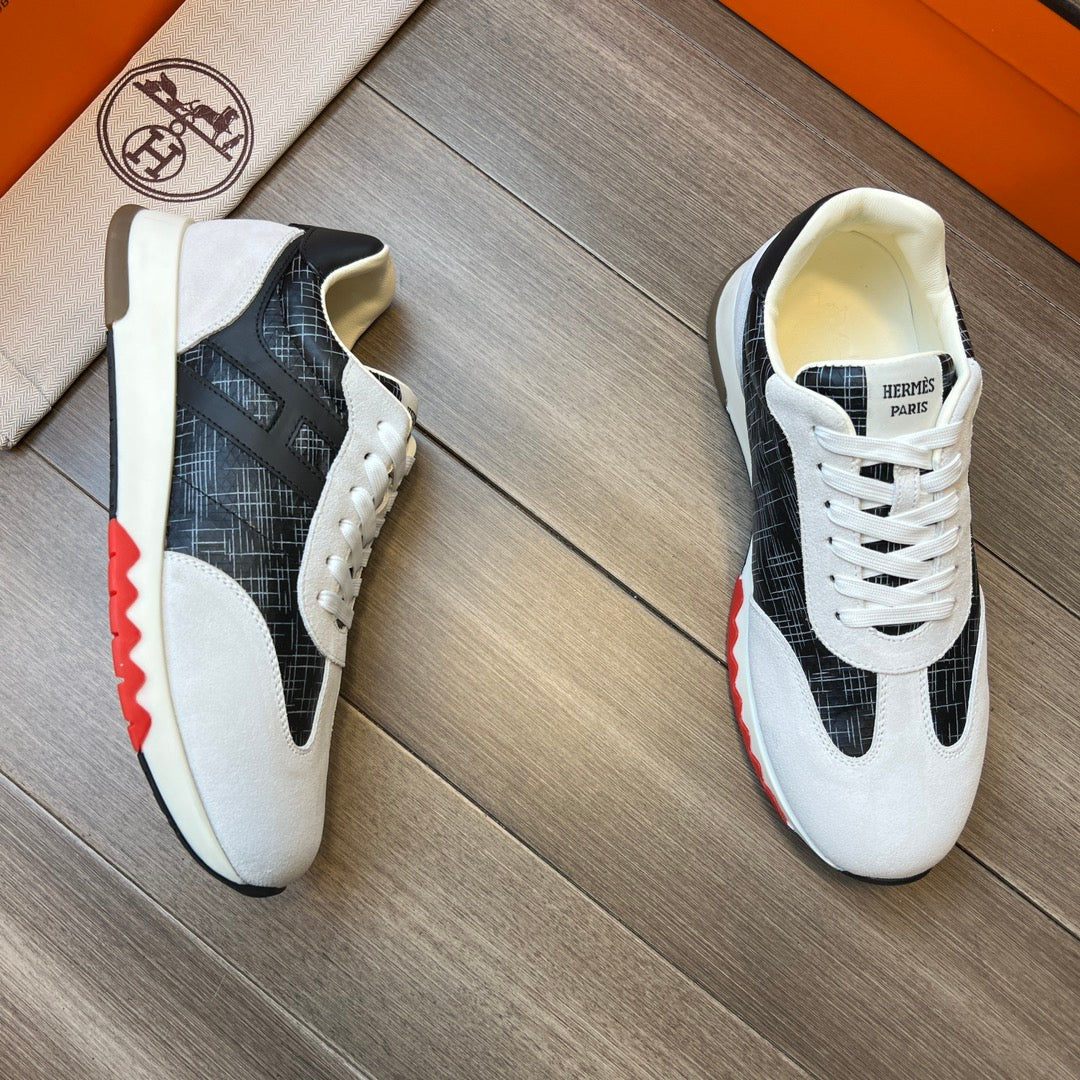 HM TRAIL SNEAKER BLACK AND LIGHT GRAY CANVAS