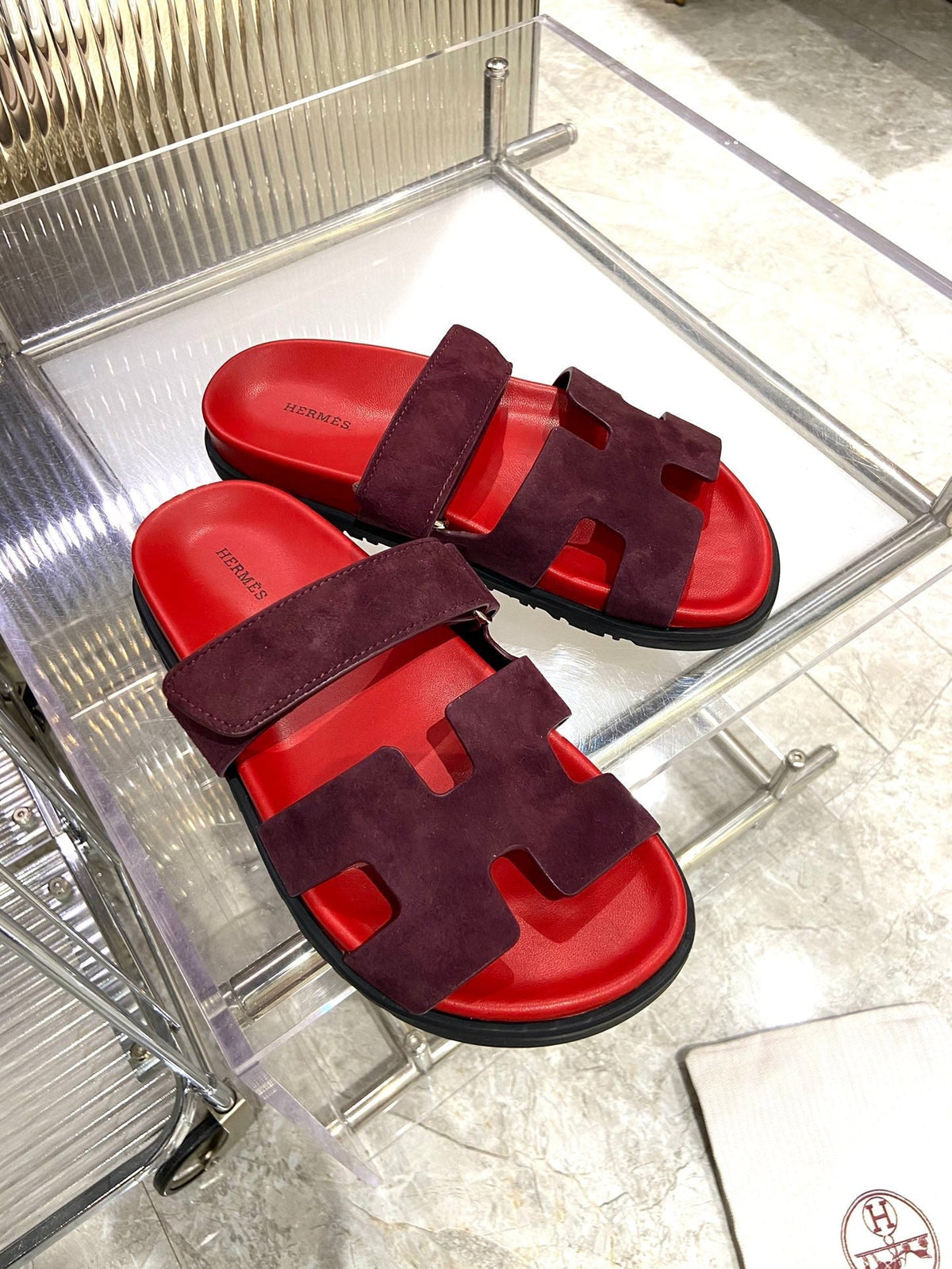 CHYPRE SANDAL CHERRY MIX JAM SUEDE