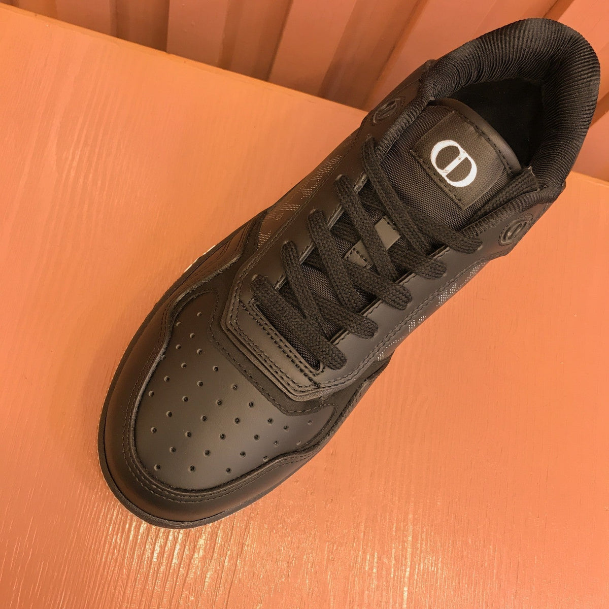 CD B27 LOW-TOP SNEAKER BLACK MESH CALFSKIN