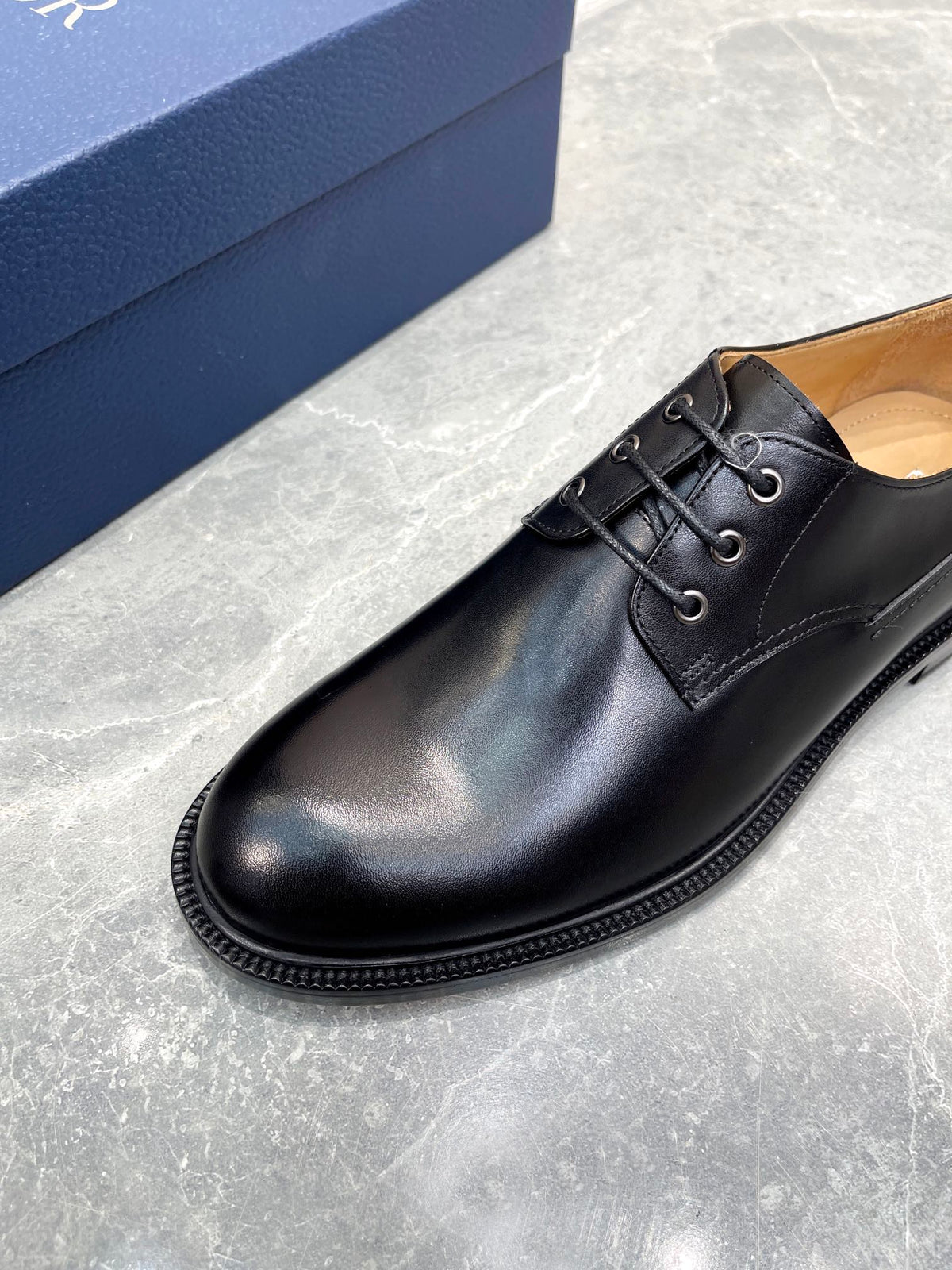 CD HOMME LOAFER BLACK CALFSKIN
