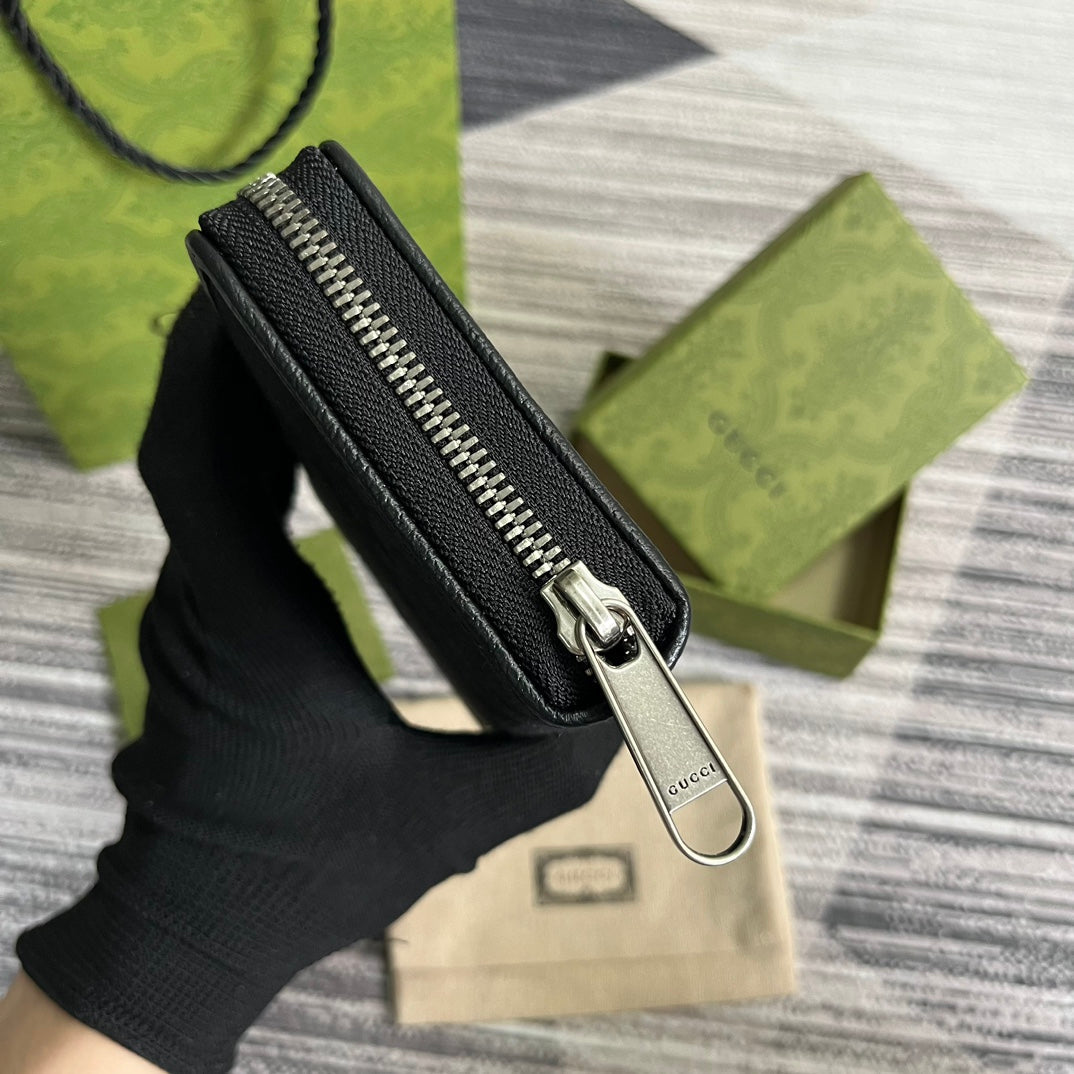 GG LONG WALLET 19 IN BLACK CANVAS