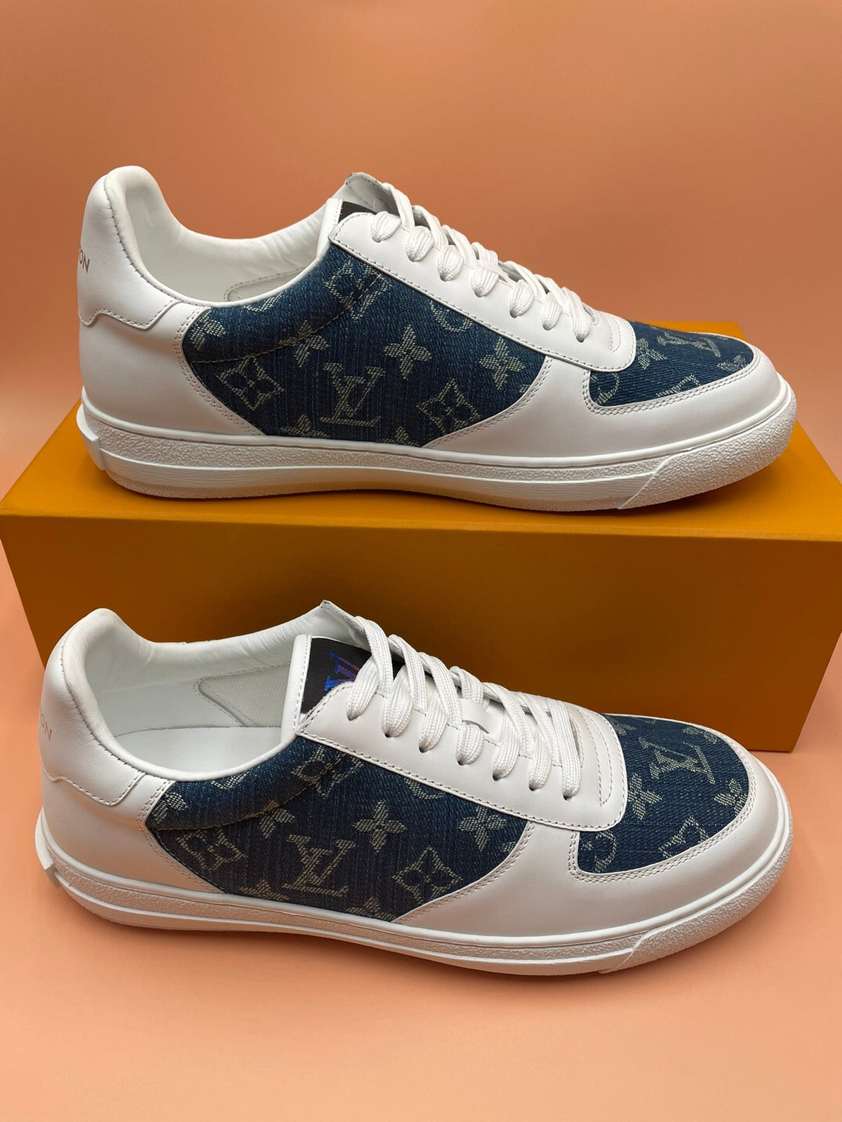 LV MONOGRAM DENIM BLUE SNEAKER