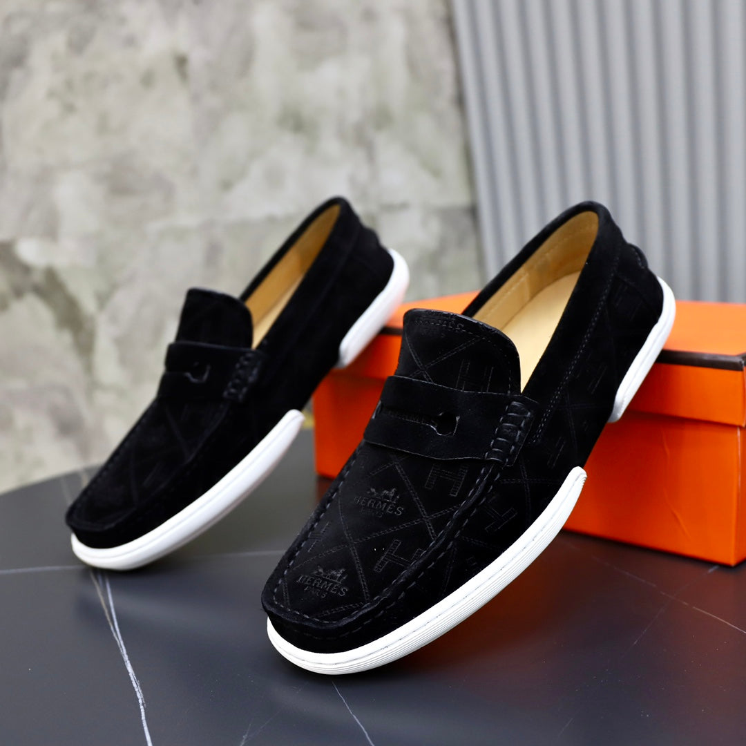 HM GUILLAUME LOAFER BLACK SUEDE