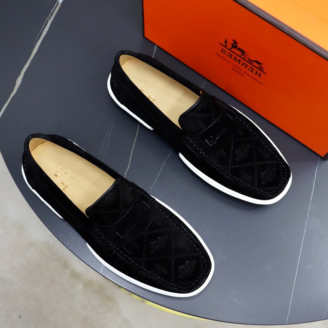 HM GUILLAUME LOAFER BLACK SUEDE