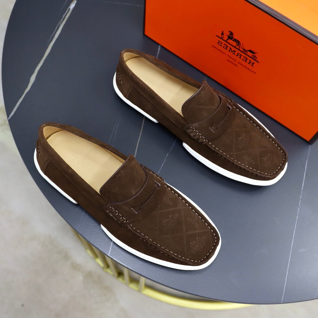HM GUILLAUME LOAFER PECAN SUEDE