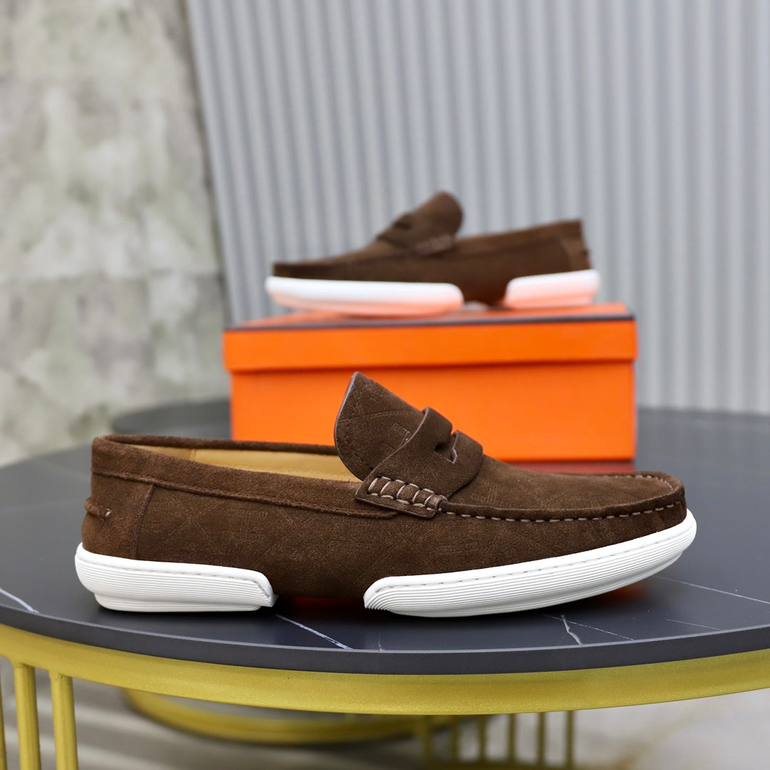 HM GUILLAUME LOAFER PECAN SUEDE