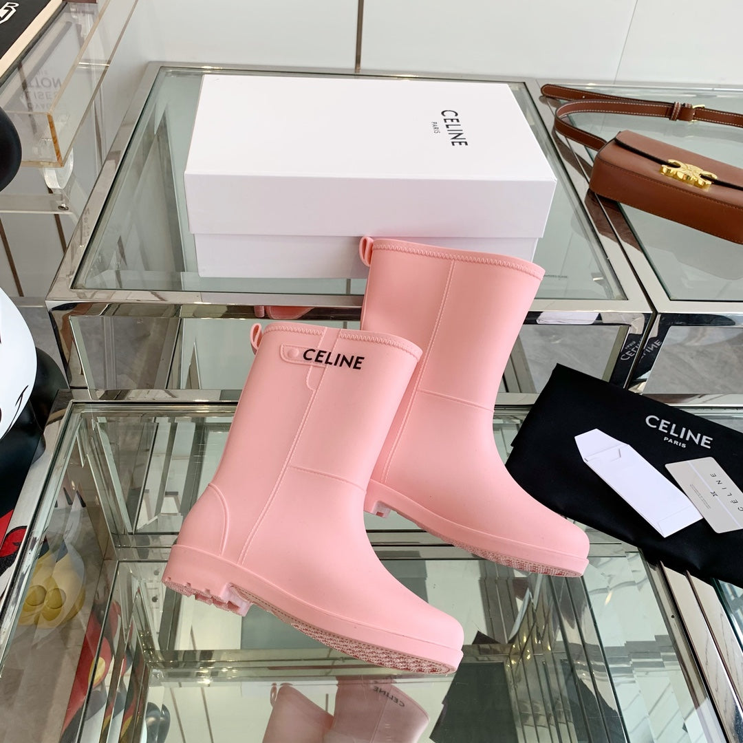 CC Rainboots Pink Rubber 204052