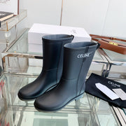 Celine Rainboots Black Rubber 204056