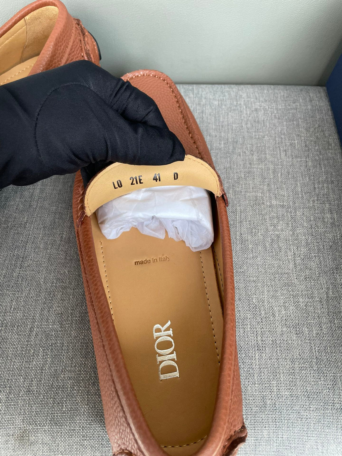 CD JUAL ICON BUCKLE LOAFER CIDER GRAINED CALFSKIN