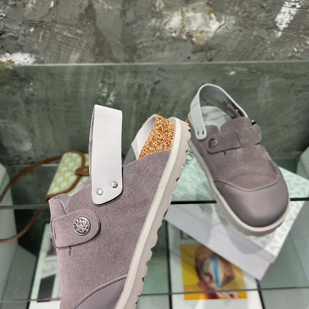 CD x Birkenstock Tokio Mule Grey Suede