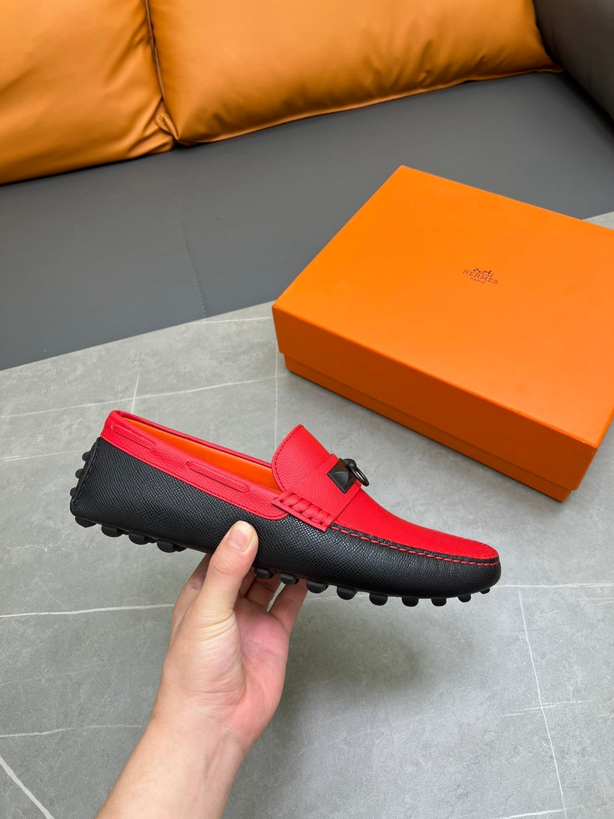 HM IRVING LOAFER ROSE CALFSKIN