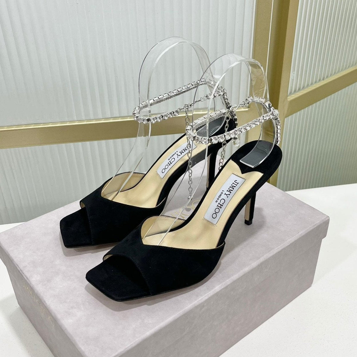 Jimmy Saeda Sandal In Black Suede 587728