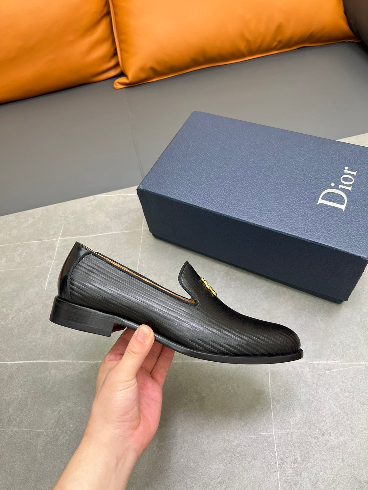 CD SPARROW LOAFER BLACK CALFSKIN