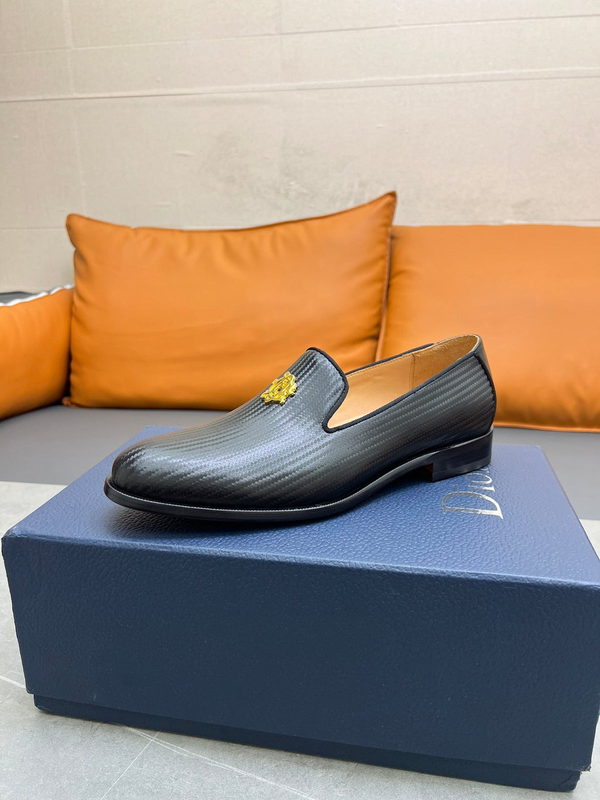 CD SPARROW LOAFER BLACK CALFSKIN
