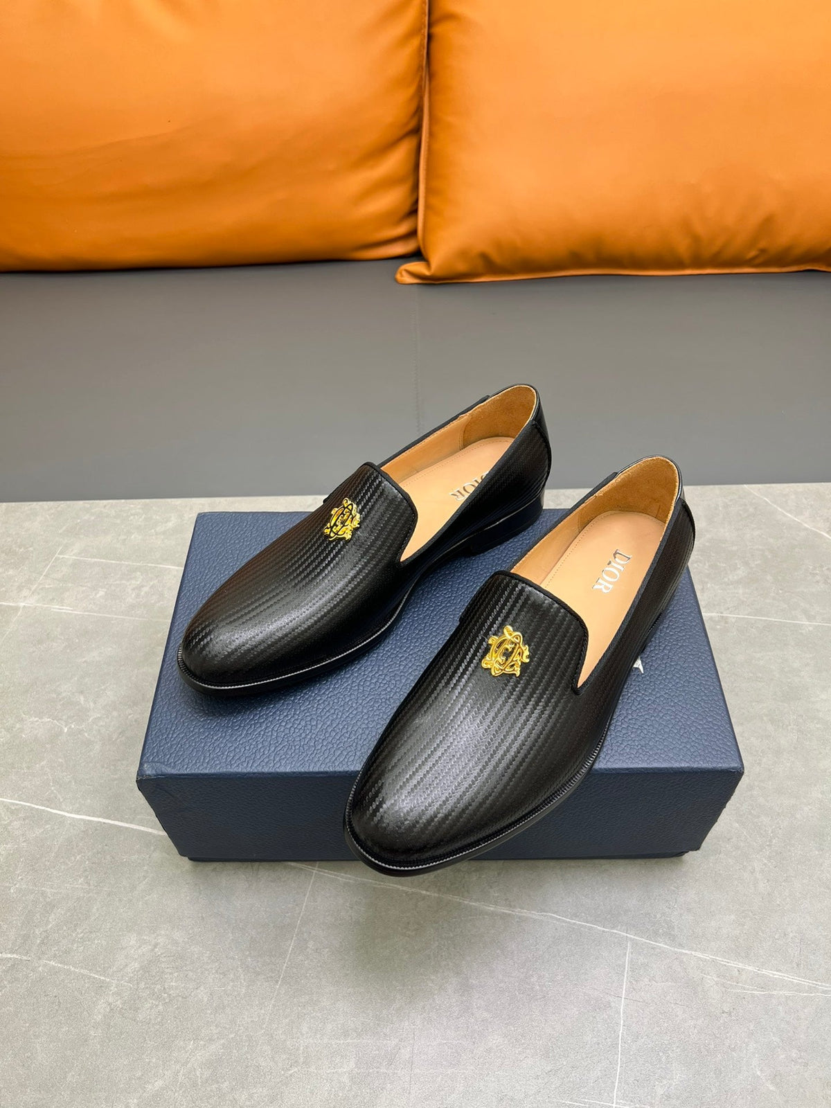 CD SPARROW LOAFER BLACK CALFSKIN