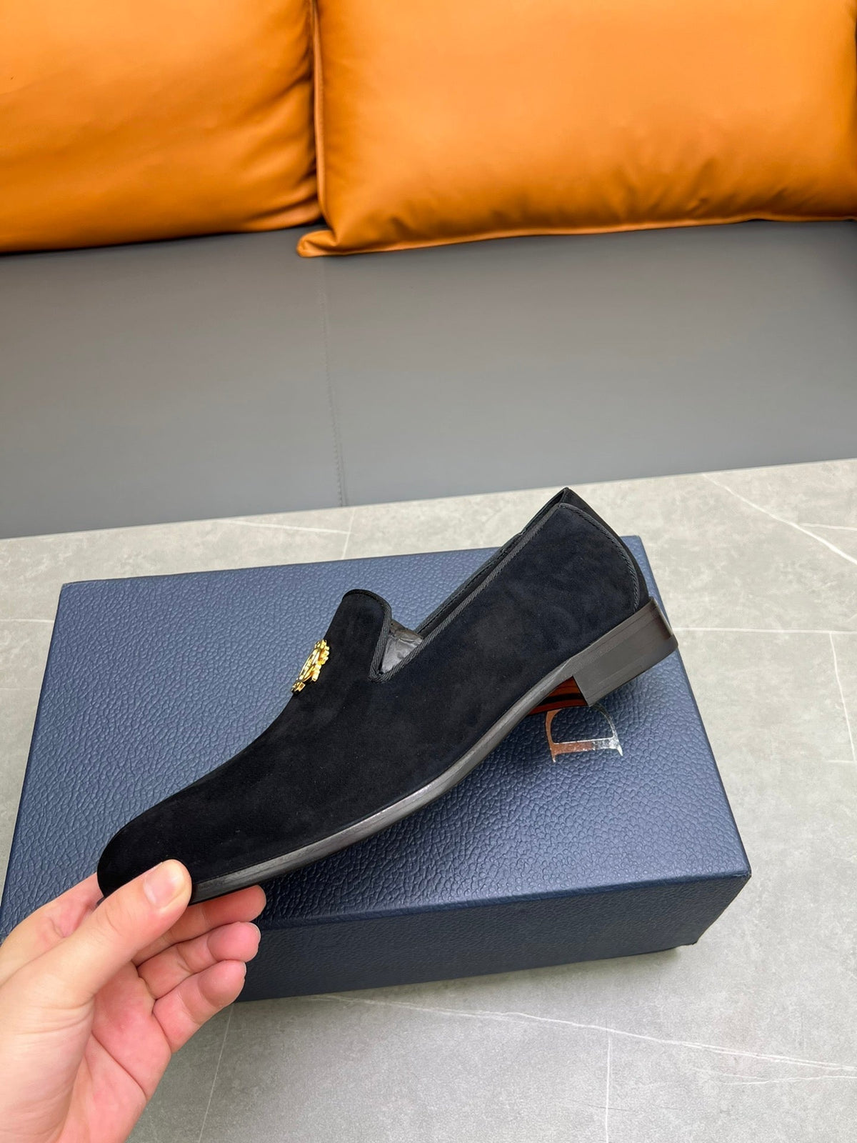 CD SPARROW LOAFER BLACK SUEDE