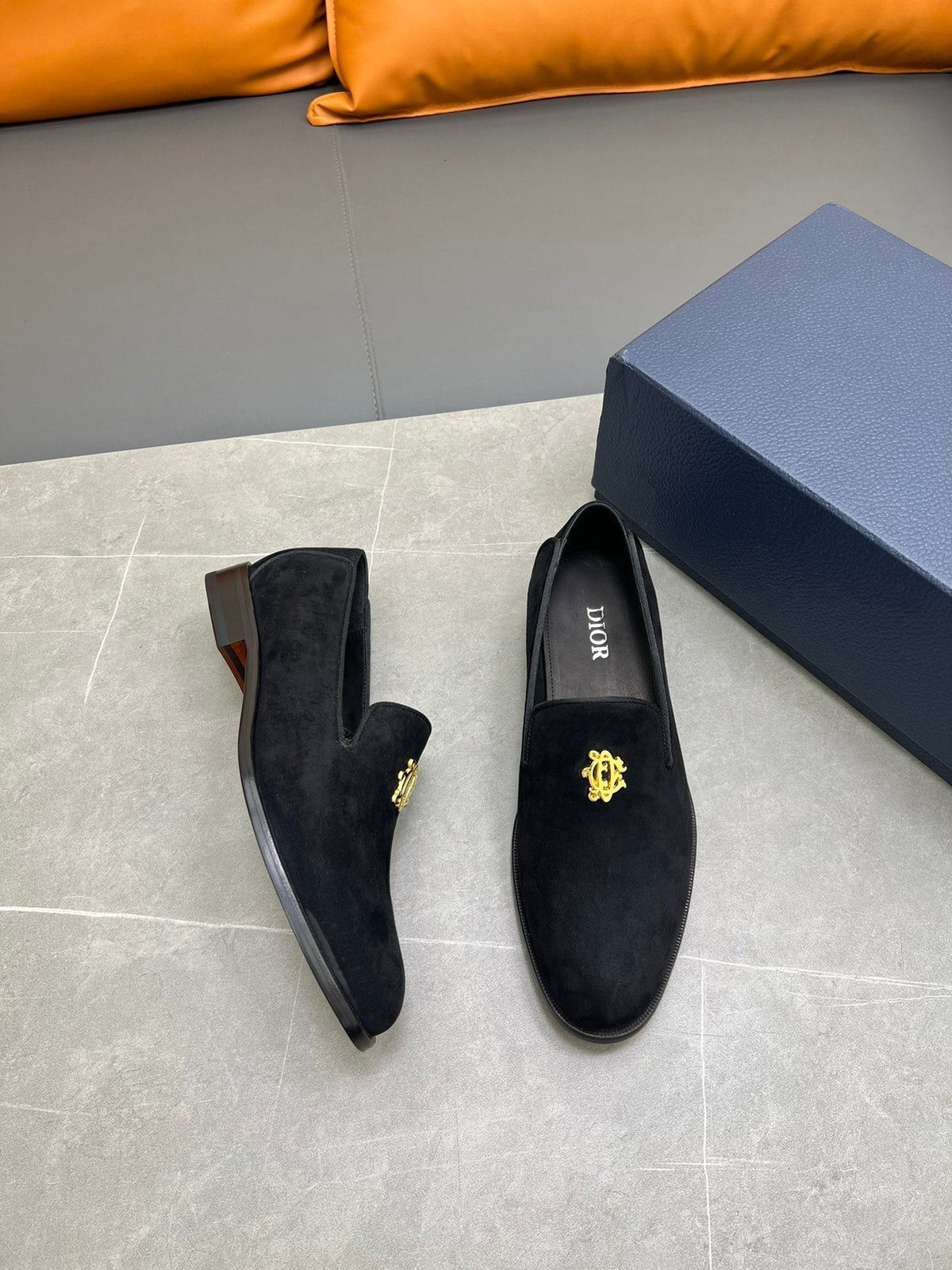 CD SPARROW LOAFER BLACK SUEDE