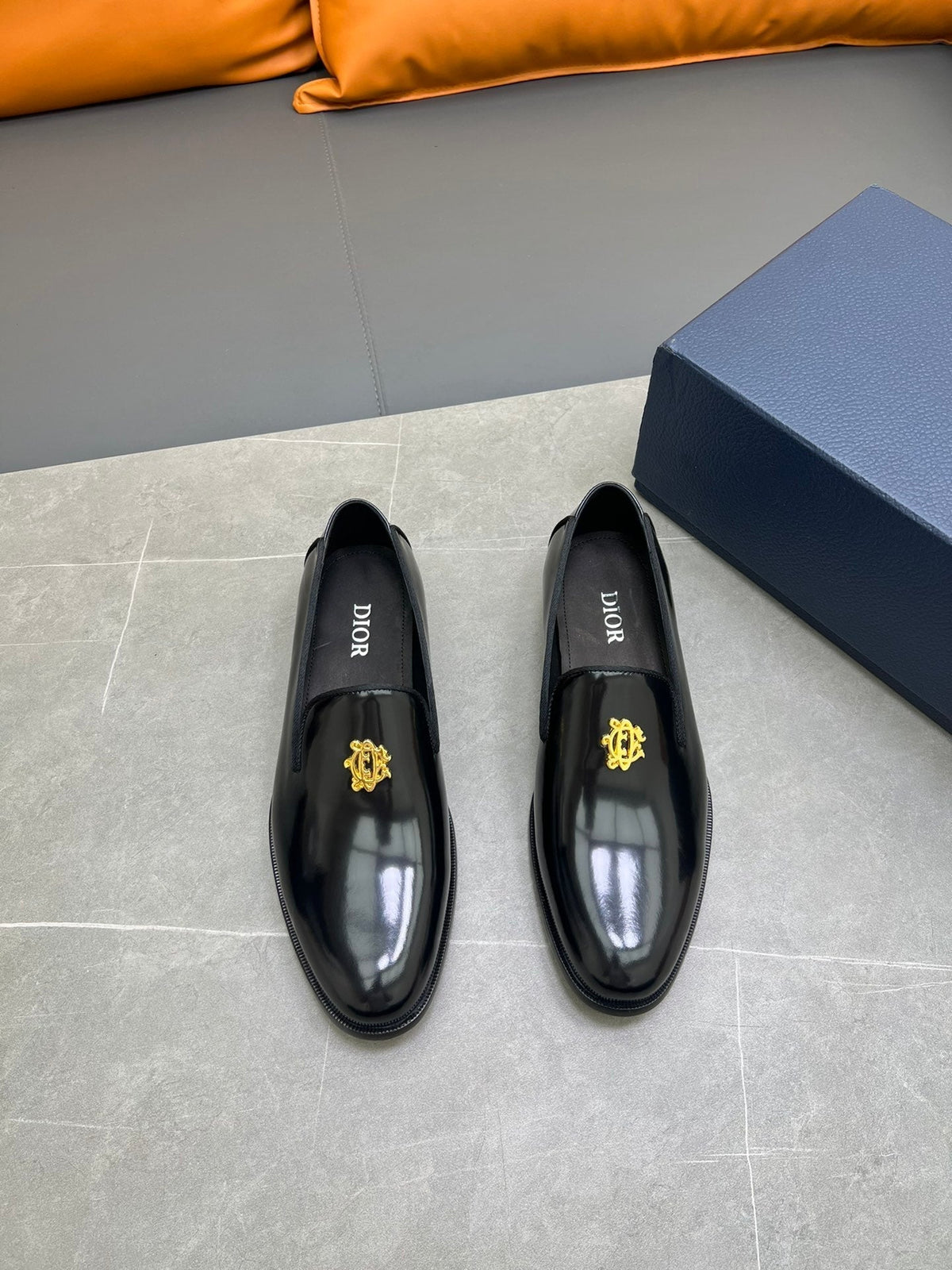CD SPARROW LOAFER BLACK POLISHED CALFSKIN