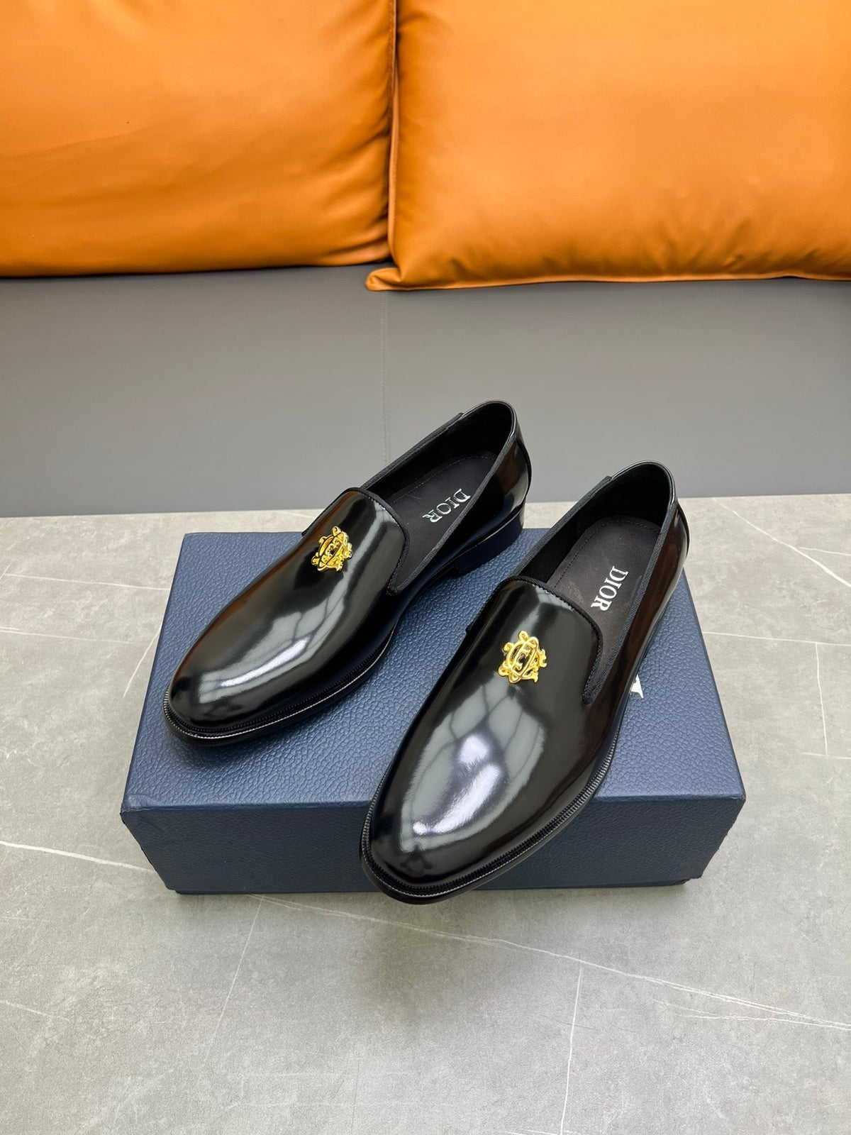 CD SPARROW LOAFER BLACK POLISHED CALFSKIN