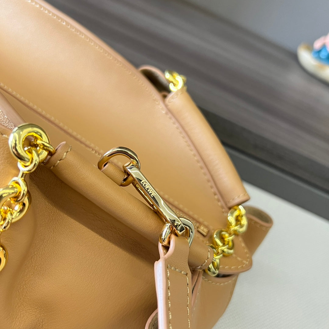 Loewe Small Dumpling Bag 35 Light Tan Calfskin 280639