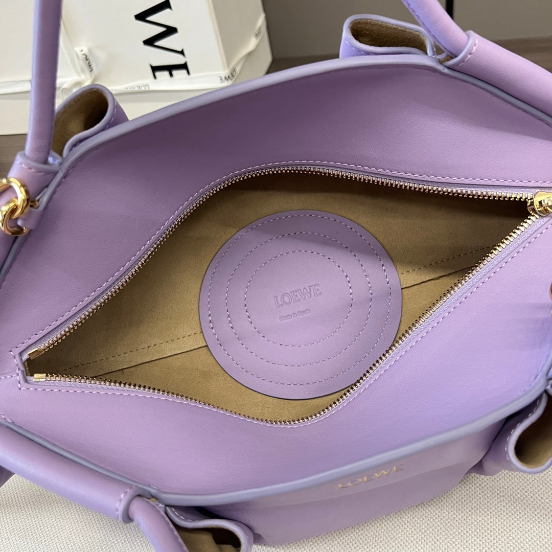 Loewe Small Dumpling Bag 35 Light Purple Calfskin 280649