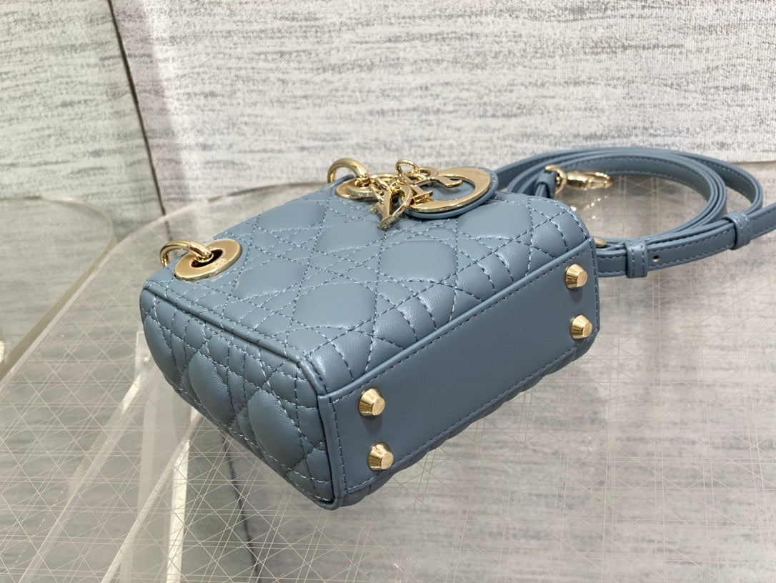micro lady 12 raf blue lambskin ghw