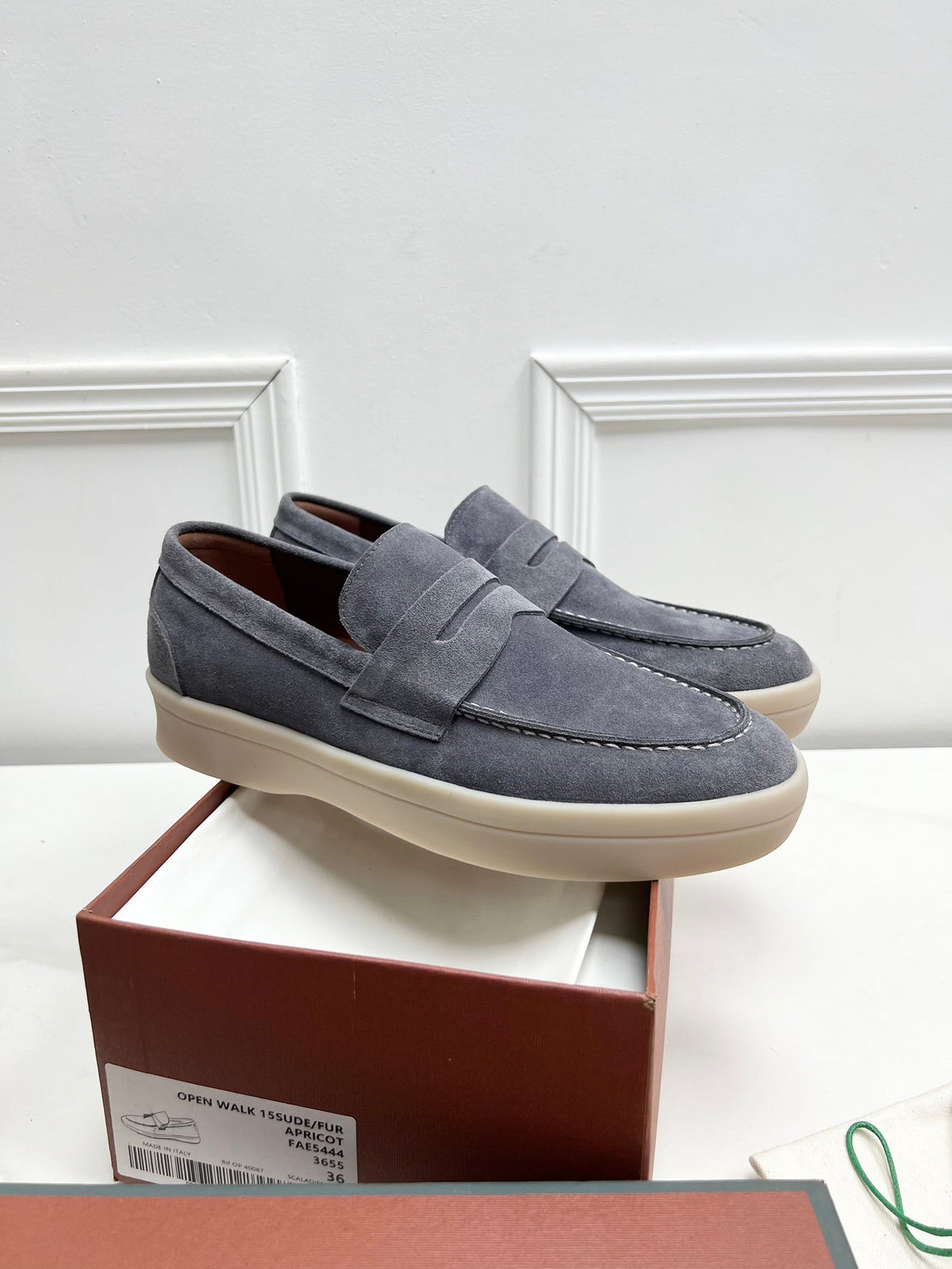 LP SUMMER WALK LOAFERS DARK GREY SUEDE
