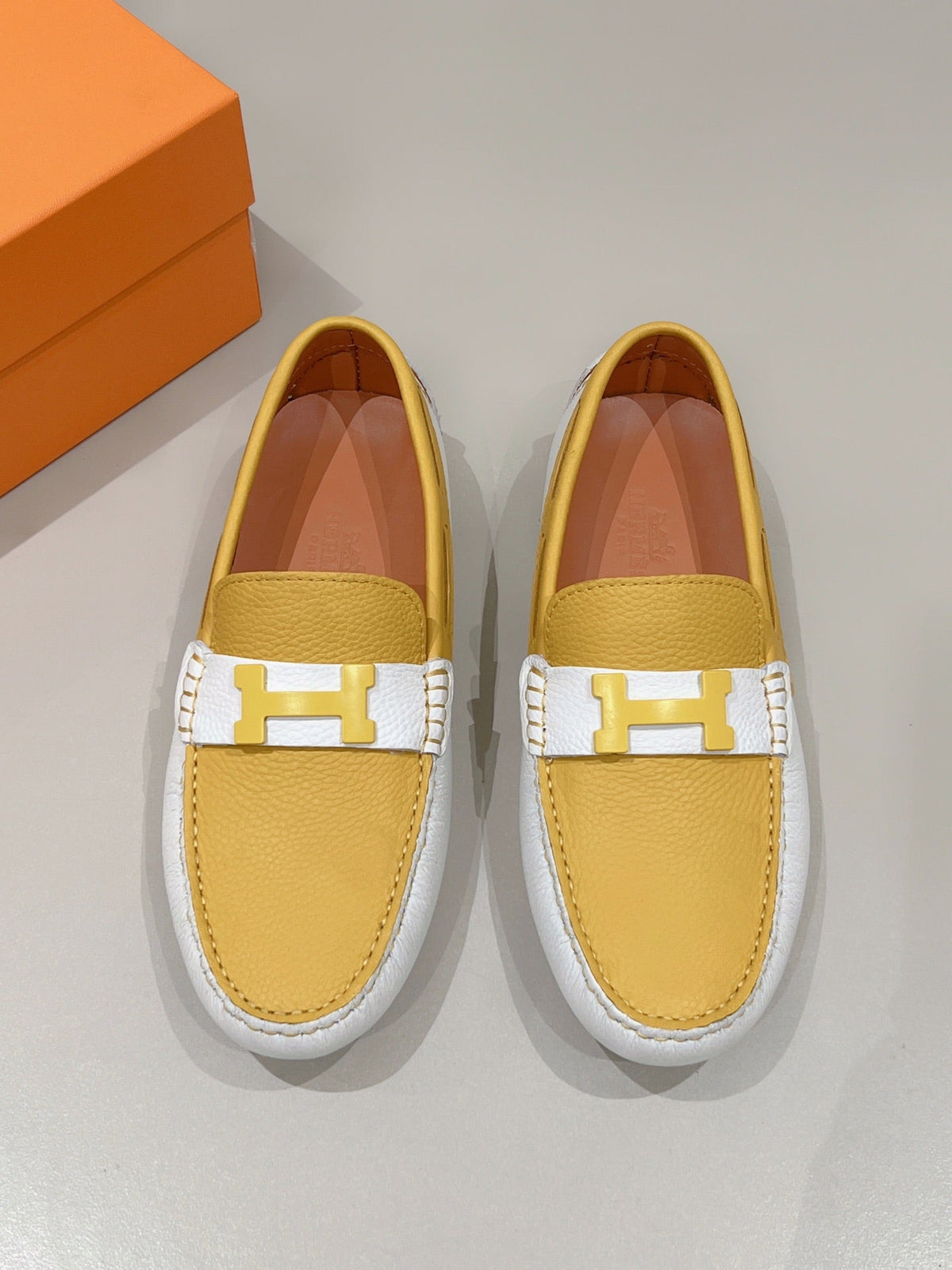 HM Men's Loafer Yellow Cowhide 557567
