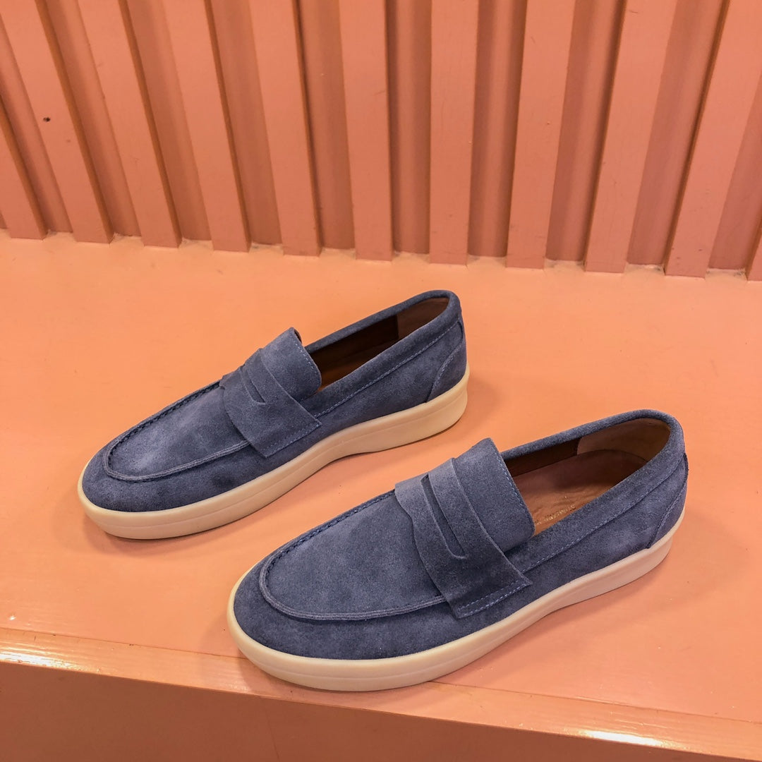 LP RETRO SUMMER WALK LOAFERS AEGEAN SUEDE