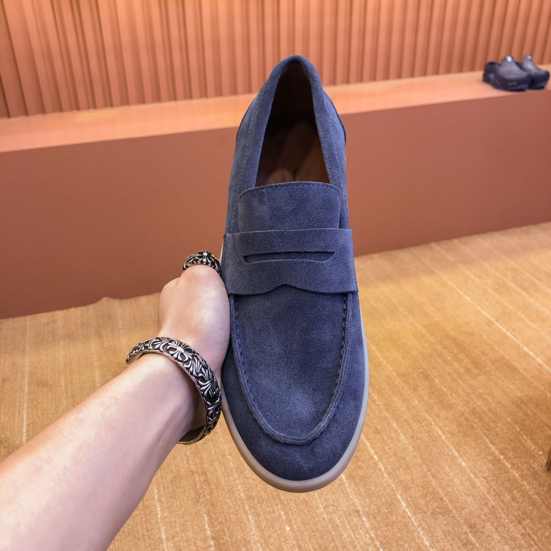 LP RETRO SUMMER WALK LOAFERS AEGEAN SUEDE