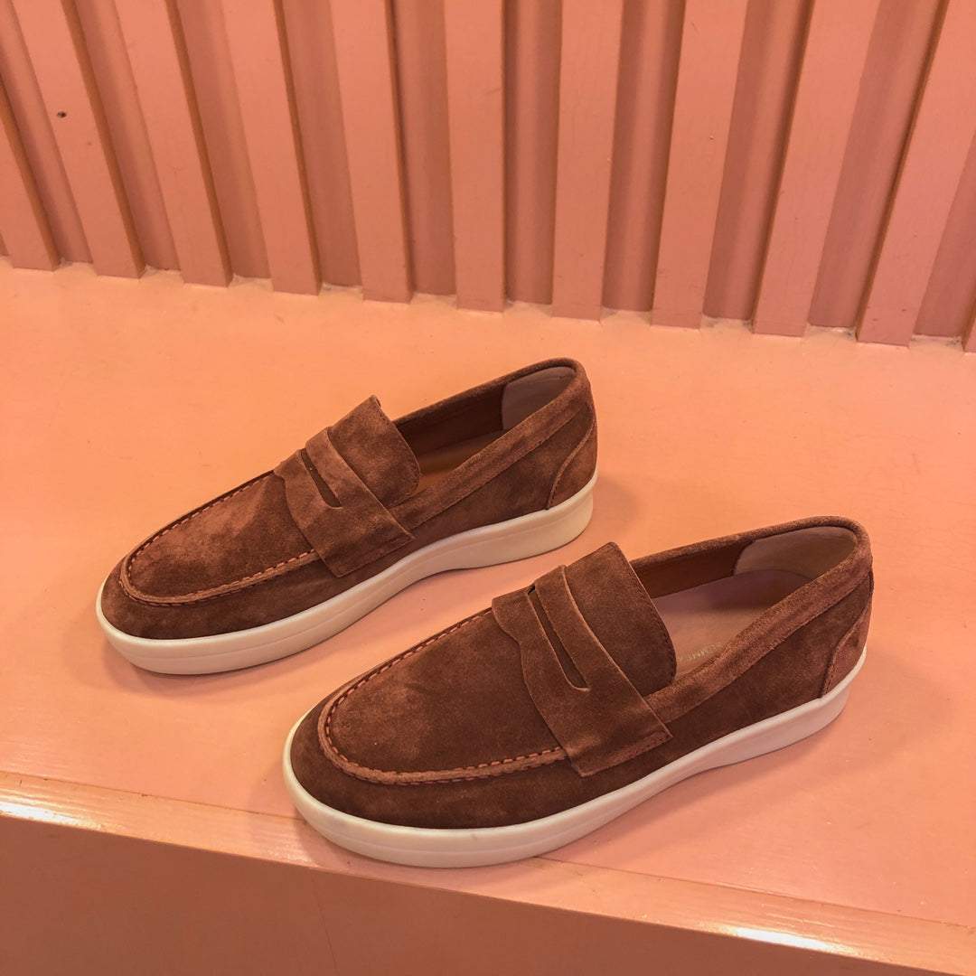 LP RETRO SUMMER WALK LOAFERS CINNAMON SUEDE