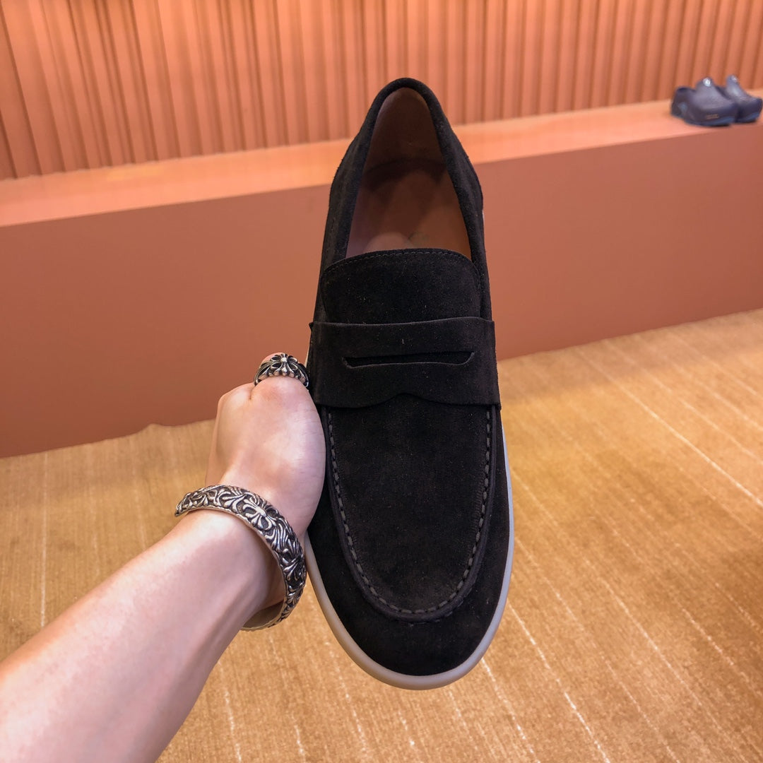 LP RETRO SUMMER WALK LOAFERS BLACK SUEDE