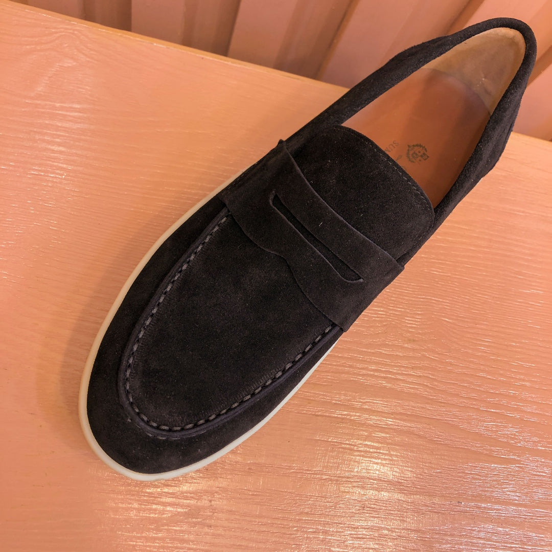 LP RETRO SUMMER WALK LOAFERS BLACK SUEDE
