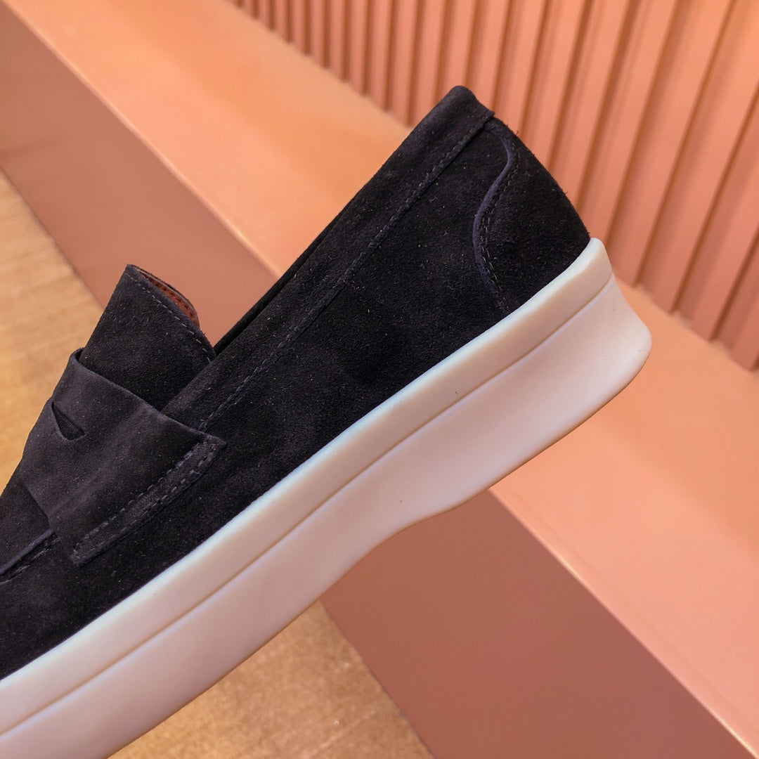 LP RETRO SUMMER WALK LOAFERS BLACK SUEDE