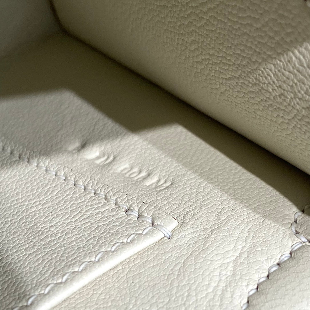 HM Mini Kelly 19cm Cream Etoupe Epsom Gold Hardware