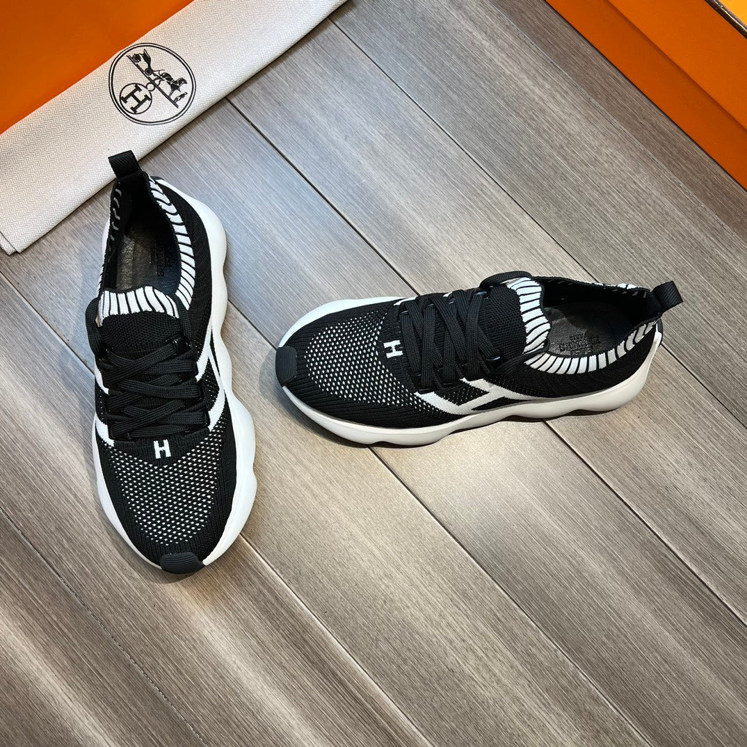 HM FLEX SLIP-ON SNEAKER BLACK WOVEN FABRIC