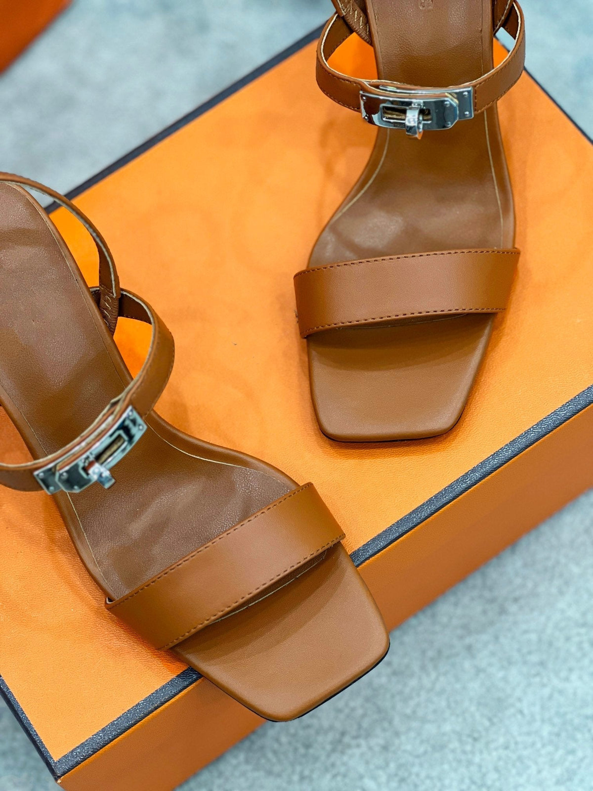 Glamour 75 Sandal Brown Leather