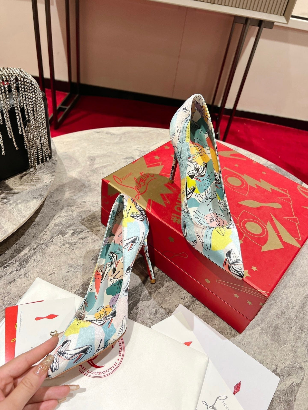 CL So Kate Pumps 120 mm Crepe Satin Multicolor